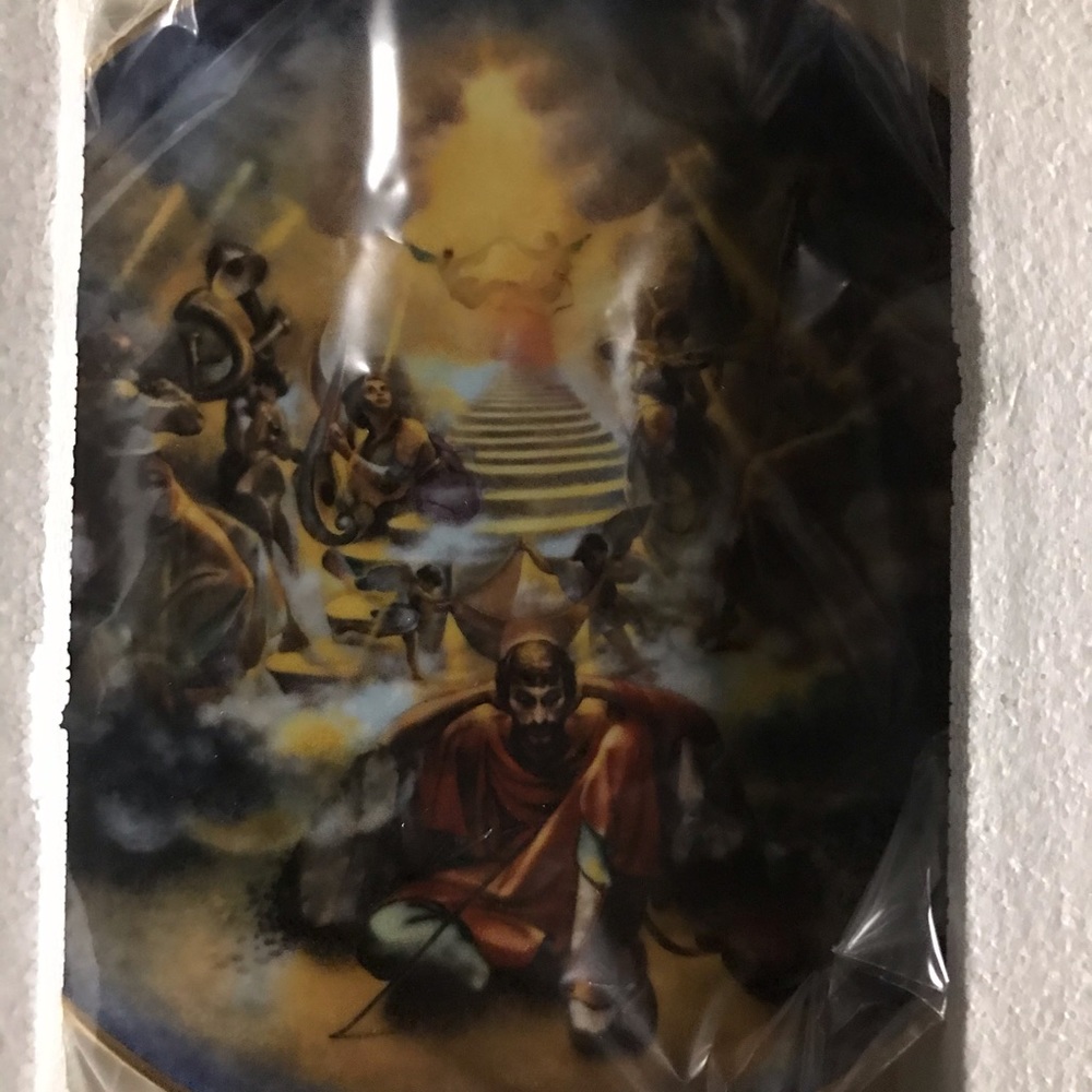 Yianis koutsis collectible plate “Jacob’s ladder”